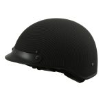 Milwaukee Helmets MPH9722DOT Matte Black Half Helmet with Drop Down Sun Visor - Image 5