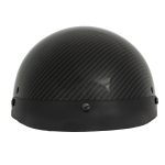 Milwaukee Helmets MPH9723DOT Carbon Like Black Half Helmet with Drop Down Sun Visor - Image 10