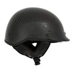 Milwaukee Helmets MPH9723DOT Carbon Like Black Half Helmet with Drop Down Sun Visor - Image 7