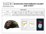 Milwaukee Helmets MPH9724DOT Skull Graphic Matte Black Half Helmet DOT w/ Drop Down Sun Visor - Image 4