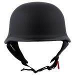 Milwaukee Helmets MPH9740DOT Motorrad DOT German Style Matte Black Half Face Motorcycle Helmet Biker - Image 10