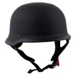 Milwaukee Helmets MPH9740DOT Motorrad DOT German Style Matte Black Half Face Motorcycle Helmet Biker - Image 11