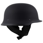 Milwaukee Helmets MPH9740DOT Motorrad DOT German Style Matte Black Half Face Motorcycle Helmet Biker - Image 6