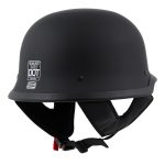 Milwaukee Helmets MPH9740DOT Motorrad DOT German Style Matte Black Half Face Motorcycle Helmet Biker - Image 8