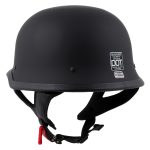Milwaukee Helmets MPH9740DOT Motorrad DOT German Style Matte Black Half Face Motorcycle Helmet Biker - Image 9