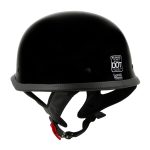 Milwaukee Helmets MPH9741DOT Motorrad DOT German Style Gloss Black Half Face Motorcycle Helmet Biker - Image 8