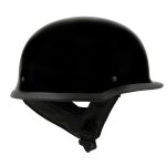 Milwaukee Helmets MPH9741DOT Motorrad DOT German Style Gloss Black Half Face Motorcycle Helmet Biker - Image 6