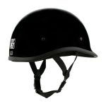 Milwaukee Helmets MPH9751DOT Polo Style DOT Gloss Black Motorcycle Half Face Helmet Biker - Image 8