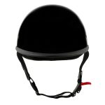 Milwaukee Helmets MPH9751DOT Polo Style DOT Gloss Black Motorcycle Half Face Helmet Biker - Image 10
