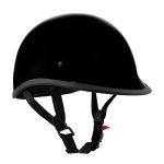 Milwaukee Helmets MPH9751DOT Polo Style DOT Gloss Black Motorcycle Half Face Helmet Biker - Image 11