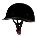 Milwaukee Helmets MPH9751DOT Polo Style DOT Gloss Black Motorcycle Half Face Helmet Biker - Image 7