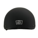Milwaukee Helmets MPH9770DOT Americas Smallest Matte Black Half Helmet - Image 3