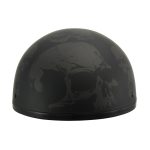 Milwaukee Helmets MPH9771DOT Skull Graphics Americas Smallest Matte Black Half Helmet - Image 5