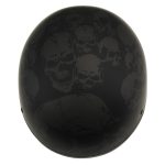 Milwaukee Helmets MPH9771DOT Skull Graphics Americas Smallest Matte Black Half Helmet - Image 2