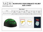 Milwaukee Helmets MPH9773 Green Skeleton Matte Black DOT Half Helmet - Image 5