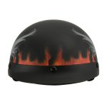 Milwaukee Helmets MPH9778 Matte Black Grim Reaper DOT Half Helmet - Image 4