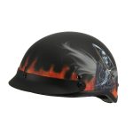 Milwaukee Helmets MPH9778 Matte Black Grim Reaper DOT Half Helmet - Image 2