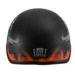 Milwaukee Helmets MPH9778 Matte Black Grim Reaper DOT Half Helmet - Image 10