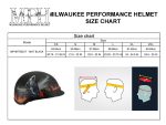 Milwaukee Helmets MPH9778 Matte Black Grim Reaper DOT Half Helmet - Image 5