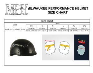 Milwaukee Helmets MPH9780 Black Rose Skull & Revolver DOT Half Helmet - Image 4