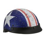 Milwaukee Helmets MPH9781 Black ‘Vintage Star’ DOT Half Helmet - Image 6