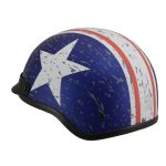 Milwaukee Helmets MPH9781 Black ‘Vintage Star’ DOT Half Helmet - Image 9