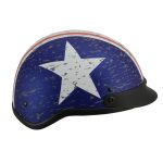 Milwaukee Helmets MPH9781 Black ‘Vintage Star’ DOT Half Helmet - Image 8