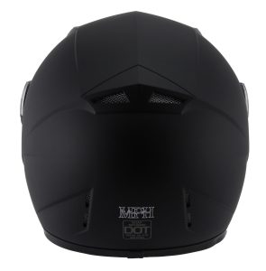 Milwaukee Performance Helmets MPH9800DOT Velocity Full Face Matte Black Helmet - Image 4