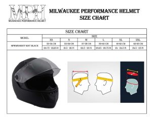 Milwaukee Performance Helmets MPH9800DOT Velocity Full Face Matte Black Helmet - Image 5