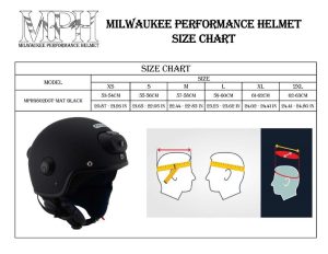 Milwaukee Performance Helmets  MPH9802DOT ‘Vision’ Matte Black 3/4 Open Face Helmet with HD Camera and Bluetooth System - Image 5