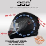 Milwaukee Helmets MPH9806DOT ‘Ionized’ Gloss Black Modular Helmet for Men and Women Biker w/ MP7922FMSET Heated Balaclava Bundle - Image 5