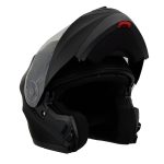 Milwaukee Performance Helmets MPH9803DOT Ionized Matte Black Advanced Modular Motorcycle Helmet w/ Drop Down Visor - Image 15