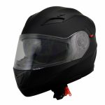 Milwaukee Performance Helmets MPH9803DOT Ionized Matte Black Advanced Modular Motorcycle Helmet w/ Drop Down Visor - Image 8