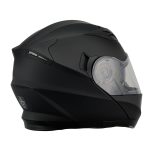 Milwaukee Performance Helmets MPH9803DOT Ionized Matte Black Advanced Modular Motorcycle Helmet w/ Drop Down Visor - Image 13