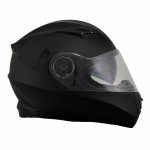 Milwaukee Performance Helmets MPH9803DOT Ionized Matte Black Advanced Modular Motorcycle Helmet w/ Drop Down Visor - Image 14