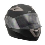 Milwaukee Performance Helmets MPH9804DOT Matte Black Modular Racing Helmet w/ Drop Down Visor - Image 9