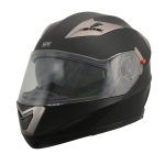 Milwaukee Performance Helmets MPH9804DOT Matte Black Modular Racing Helmet w/ Drop Down Visor - Image 8