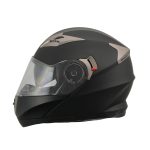 Milwaukee Performance Helmets MPH9804DOT Matte Black Modular Racing Helmet w/ Drop Down Visor - Image 6
