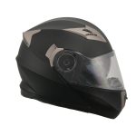 Milwaukee Performance Helmets MPH9804DOT Matte Black Modular Racing Helmet w/ Drop Down Visor - Image 7