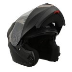 Milwaukee Performance Helmets MPH9804DOT Matte Black Modular Racing Helmet w/ Drop Down Visor - Image 4