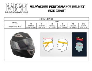 Milwaukee Performance Helmets MPH9804DOT Matte Black Modular Racing Helmet w/ Drop Down Visor - Image 5