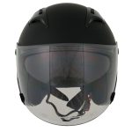 Milwaukee Performance Helmets MPH9805DOT Shift Open Face 3/4 Matte Black Helmet Biker w/ Drop Down Visor - Image 16