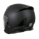 Milwaukee Performance Helmets MPH9805DOT Shift Open Face 3/4 Matte Black Helmet Biker w/ Drop Down Visor - Image 10