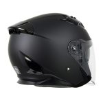 Milwaukee Performance Helmets MPH9805DOT Shift Open Face 3/4 Matte Black Helmet Biker w/ Drop Down Visor - Image 12