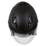Milwaukee Performance Helmets MPH9805DOT Shift Open Face 3/4 Matte Black Helmet Biker w/ Drop Down Visor - Image 14