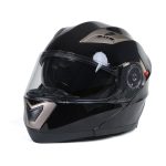 Milwaukee Helmets MPH9806DOT Ionized Gloss Black Advanced Motorcycle Modular Helmet Biker w/ Drop Down Visor - Image 17