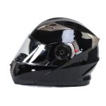 Milwaukee Helmets MPH9806DOT ‘Ionized’ Gloss Black Modular Helmet for Men and Women Biker w/ MP7922FMSET Heated Balaclava Bundle - Image 15