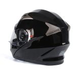 Milwaukee Helmets MPH9806DOT Ionized Gloss Black Advanced Motorcycle Modular Helmet Biker w/ Drop Down Visor - Image 11