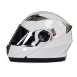 Milwaukee Helmets MPH9807DOT ‘Ionized’ Gloss White Modular Helmet for Men and Women Biker w/ MP7922FMSET Heated Balaclava Bundle - Image 15