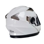 Milwaukee Helmets MPH9807DOT Ionized Gloss White Advanced Motorcycle Modular Helmet Biker w/ Drop Down Visor - Image 13
